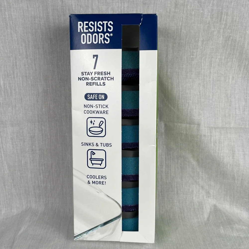 Scotch-Brite Stay Fresh Non-Scratch Refills - 6 Pack - Safe on‎ Non-Stick